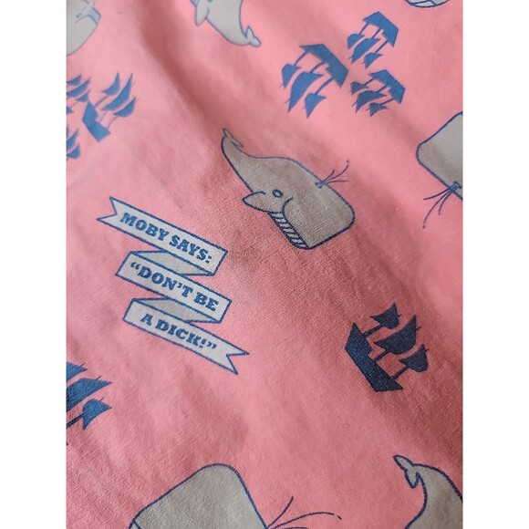 Party Pants Shorts Mens XL Pink Moby Whale Don't Be A Dick Swim Trunks Summer - Picture 6 of 15